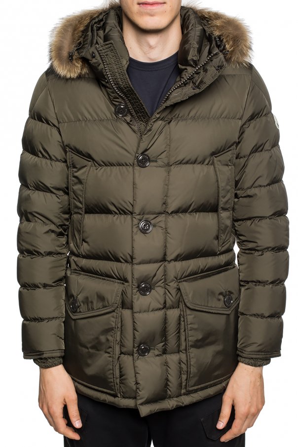 Green 'Cluny' quilted down jacket Moncler - Vitkac KR